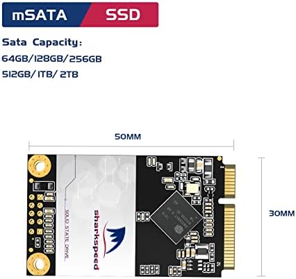 MSATA SSD 64GB Sharkspeed בתוספת מיני כונן SATA STA SATA 3D NAND NAND כונן מצב מוצק עבור MINI מחברות PC Tablets PC PC [MSATA 64GB]